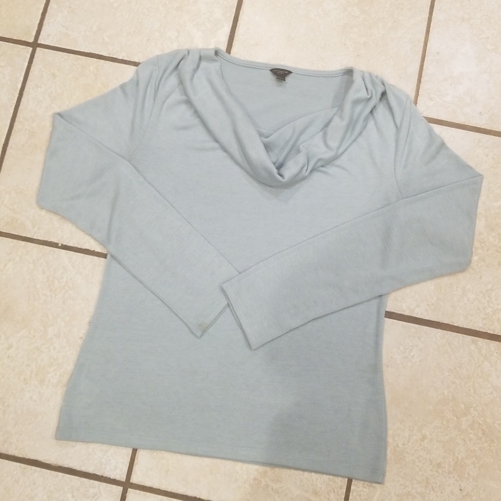 Ann Taylor | Blue Cowl Neck Sweater